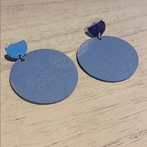 Nickel and Suede leather earrings
